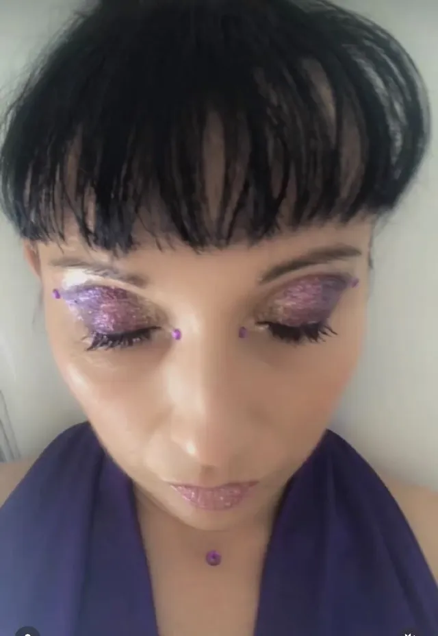 Purple makeup 💜