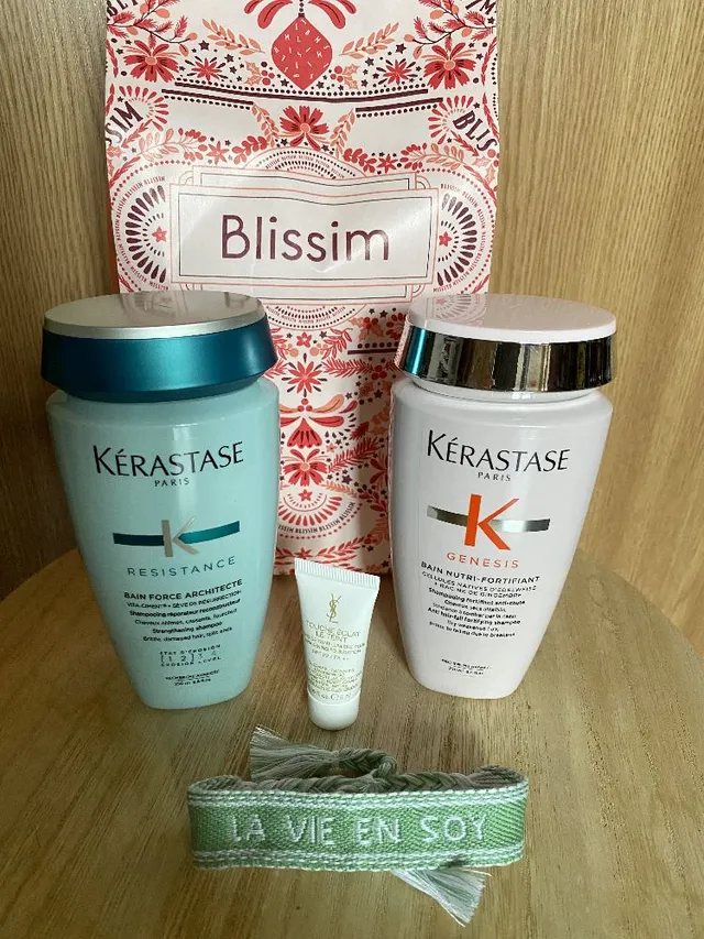 ma derniere commande Blissim avec les shampoing Kerastase