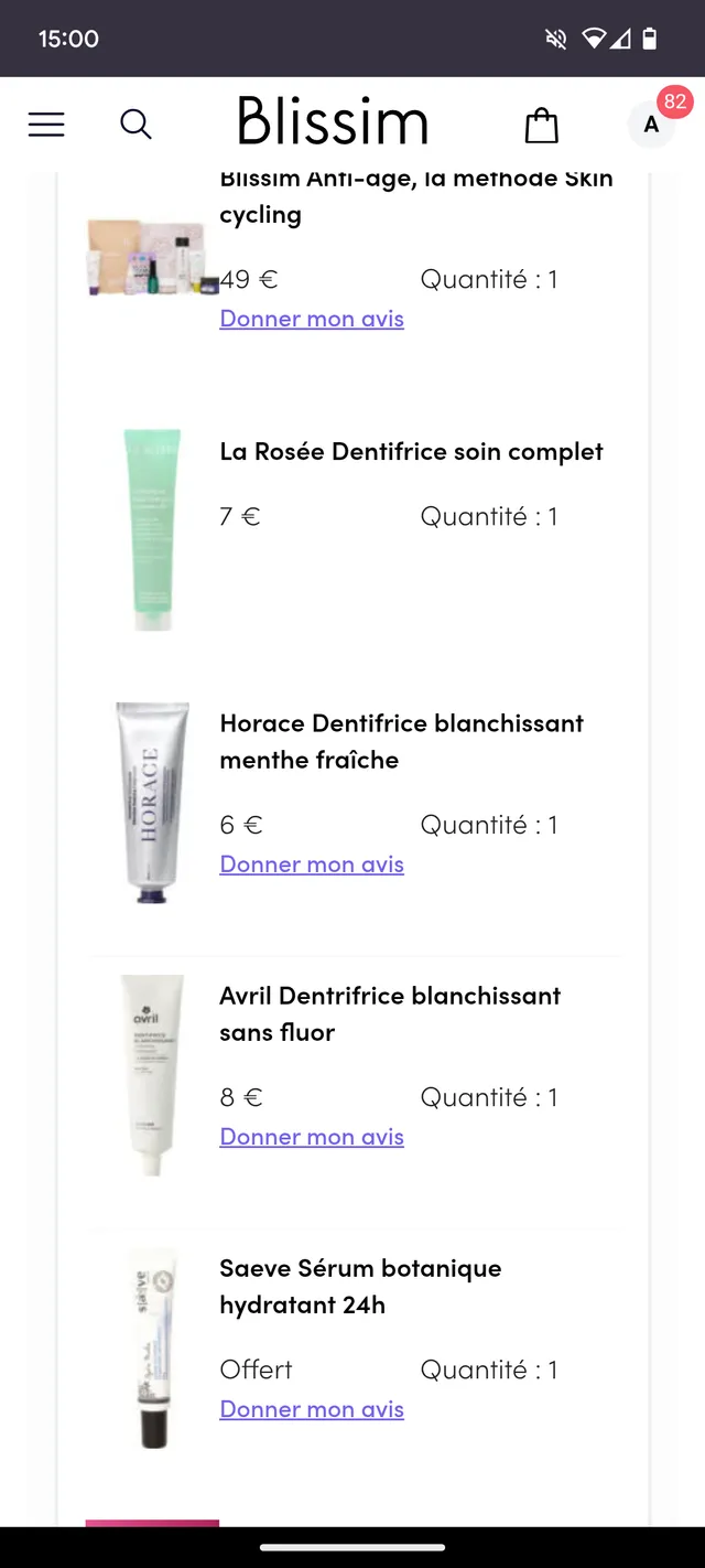 2 eme commande en meme pas 24h des fois je me dis que c'est