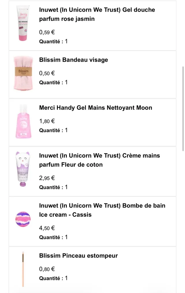 Encore une mini commande sinon je perdais mes points