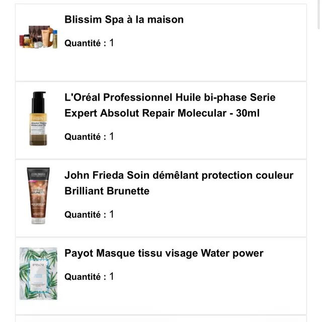 Hum...j'ai fait ma @142531022 ...j'avais oublié de commander