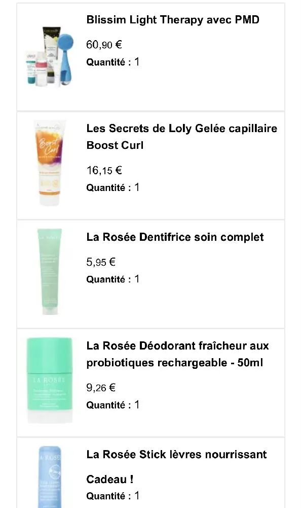 Bonjour, Aujourd´hui craquage pendant les blissim days j'ai