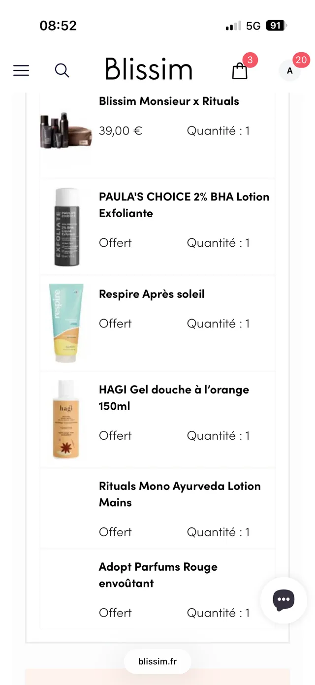 Commande du jour đ Je suis toujours en attente de la