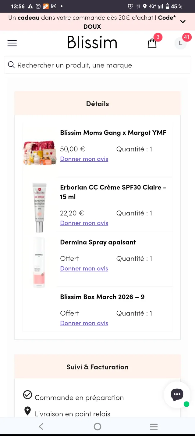 Petite commande du jour car je vais avoir un cadeau de