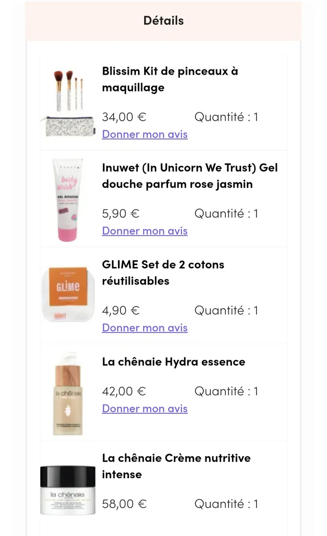 J'ai profité des Blissim Days ! Et notamment des promos sur