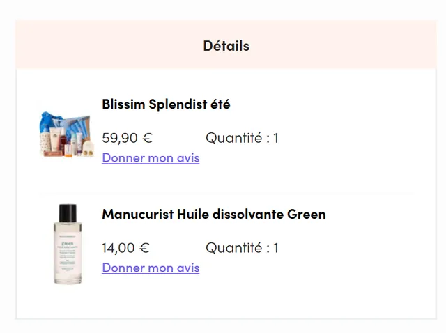 J'ai longuement hésité mais j'ai finalement passé commande