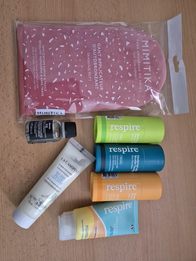 Dernière commande! J'ai surtout fait le pleins de déo