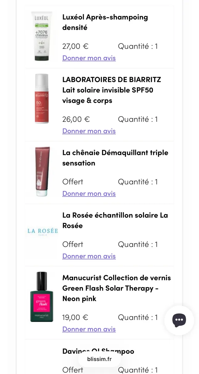 Ma commande du jour ❤️ J’ai profité du retour de la petite