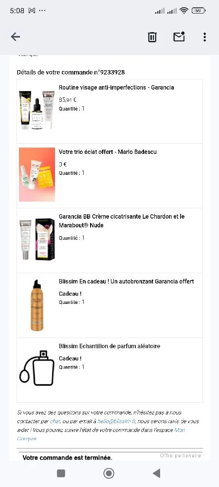 hello voici ma nouvelle commande. elle correspond qu grand