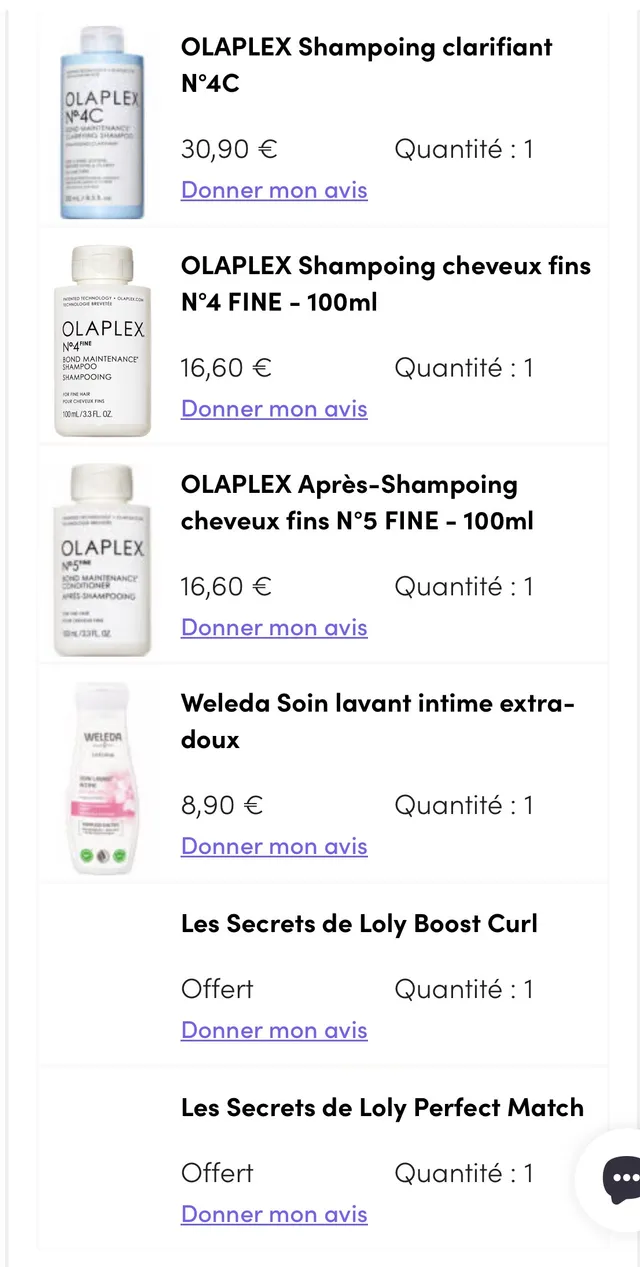 Un craquage en suivant un autre, voilà ma commande de ce