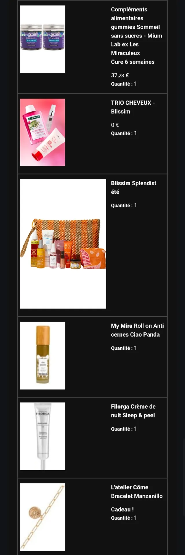 Et de 2. 1ère commande hier soir pour faire le plein de jdos