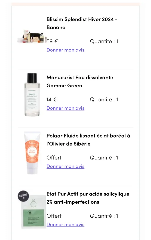 Splendist hiver commandée !! Une belle sélection, un beau