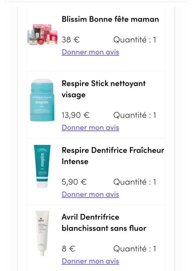 Une bien jolie commande đ€ Je voulais trop tester ce
