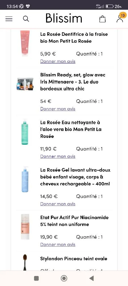 Hello la communauté ! Voici ma commande du jour .