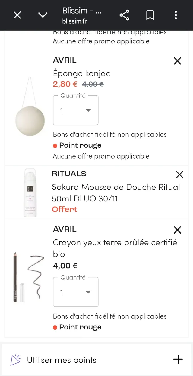 Petite commande pour profiter d'une promo tres interessante