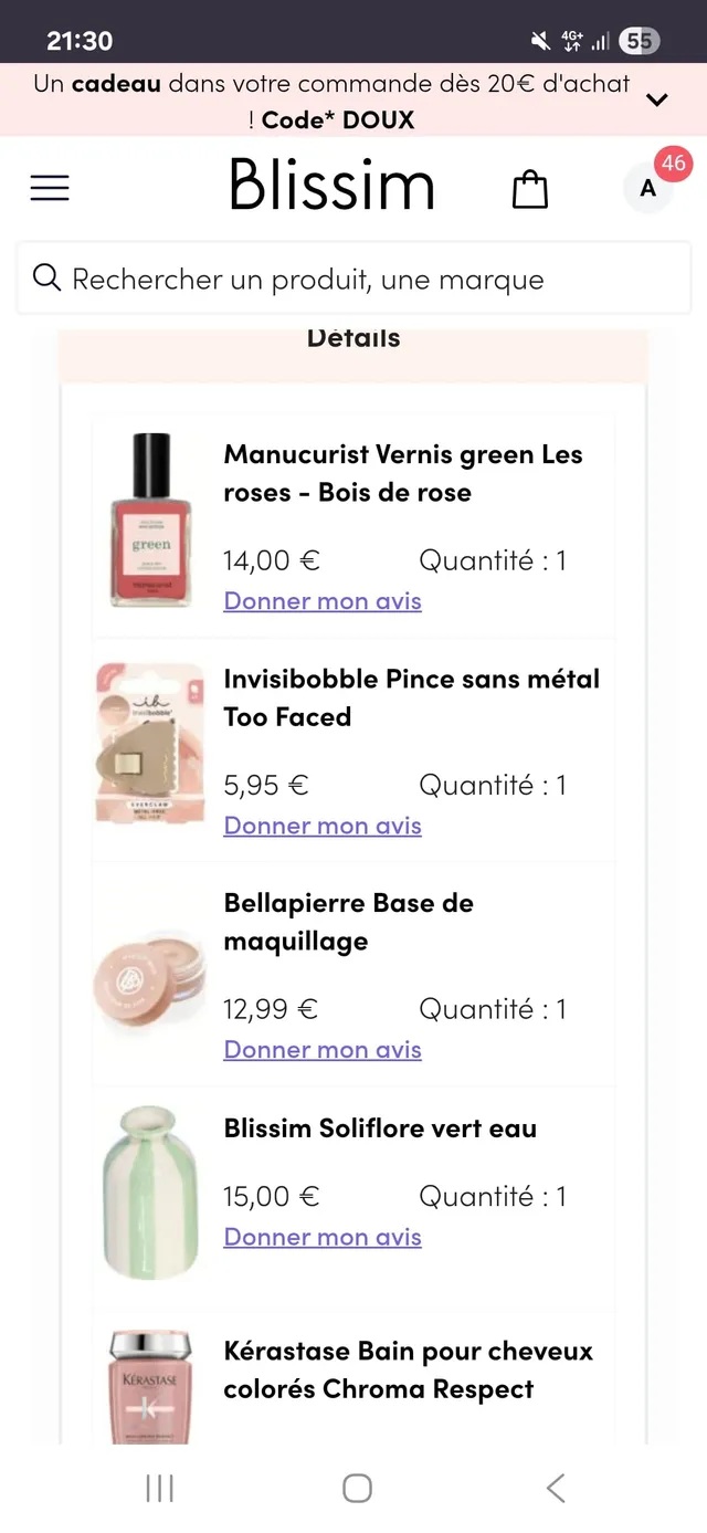 Quand j’ai vu que les Blissimsm day avaient commencé, j’ai