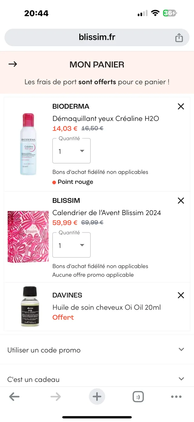 Voilà, calendrier commandé ! L'an passé c'était Rituals,